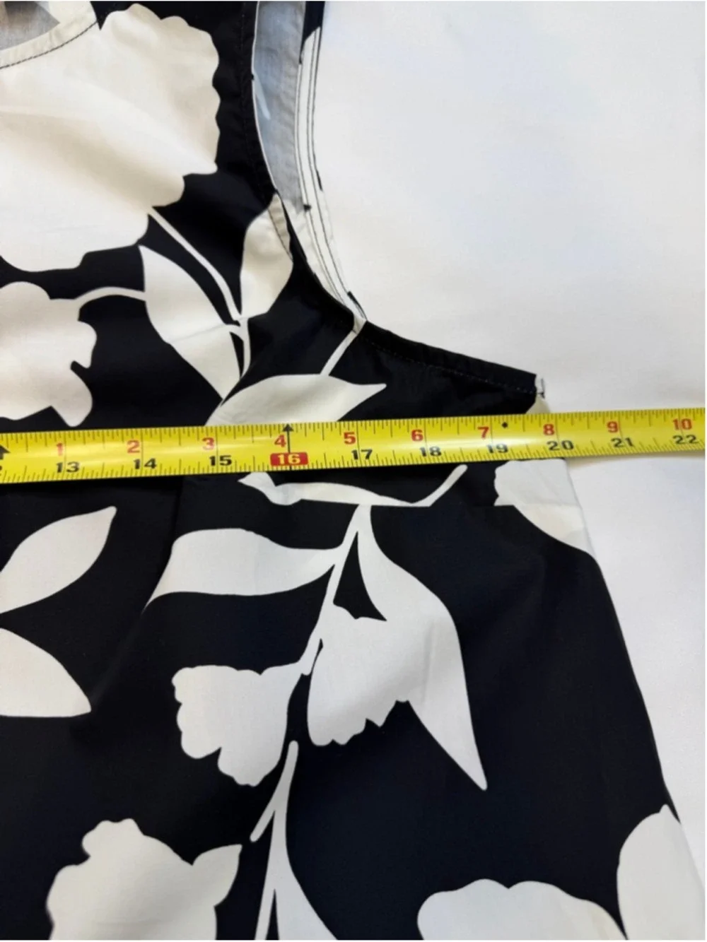 kate spade Black and White Floral Crop Top